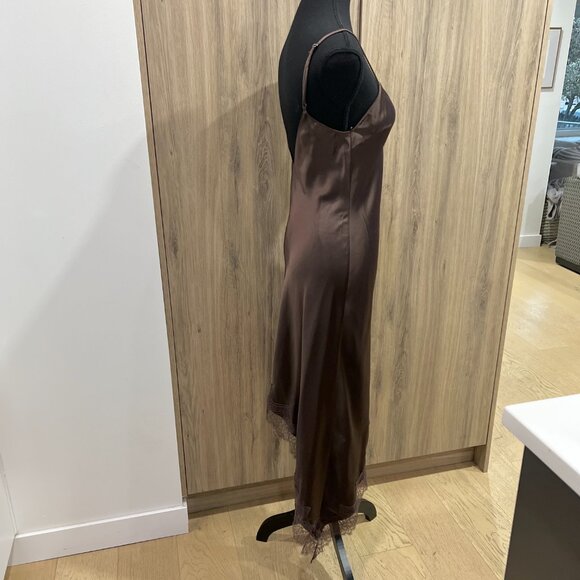 NWT Zara Satin Effect Lace Dress - Picture 9 of 15